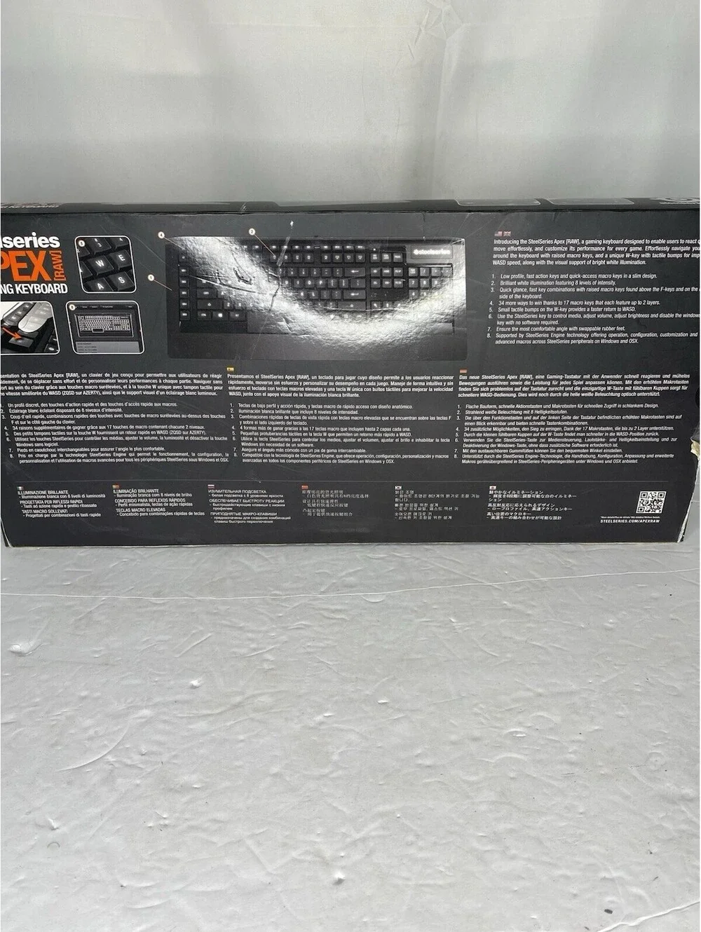 SteelSeries APEX [RAW] 64144 Wired USB Gaming Keyboard